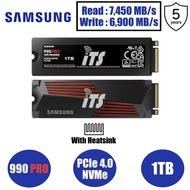 Samsung 990 PRO NVMe 2.0 M.2 PCIe 4.0 SSD - Heatsink or without Heatsink (1TB/2TB)