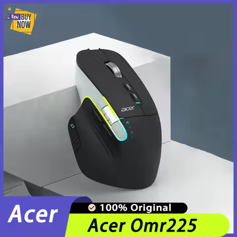 Acer Omr225 Wireless Mouse Bluetooth Gaming Mouse 3mode Dual Scroll Ergonomic Programming E-sports M