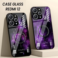 HP Xiaomi Redmi 12 Glass Softcase - Xiaomi Redmi 12 13 14T 12C 13C Case - Kesing Redmi 12hp - GC 411