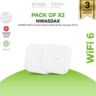 ZYXEL NWA50AX ตัวขยายสัญญาณ WiFi 6 AX1800 Access Point รองรับ GbE PoE และมี Free Cloud