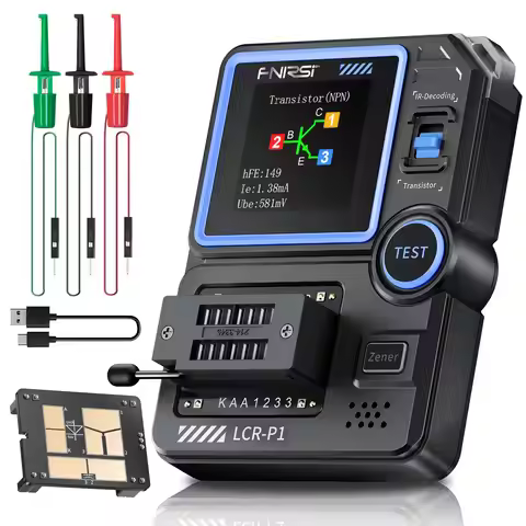 FNIRSI LCR-P1 Transistor Tester, Mosfet Transistor Capacitor Tester, SMD Electronic Component Tester