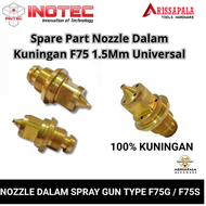 Nozzle dalam Spray gun F75 sparepart F75 Nozel Spuyer Spet Universal f75