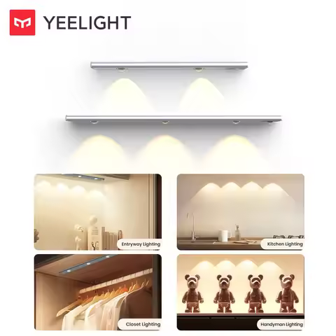 Yeelight Motion Sensor Cabinet Light Bar A28 A42 Body Induction Light Sensor Type-C Rechargeable LED