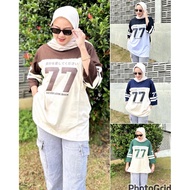 Combatt Women's Baseball Number T-shirt / Oversized T-shirt, chest size 120, 7 sleeves,/ 8 premium s