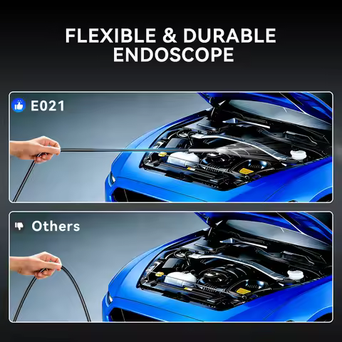 MUCAR E021 Automotive Diagnostic Borescope HD USB Endoscope Adjustable 6 LED 90cm 5.5mm IP67 Works W