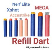 Toy Gun Dart Refill Accustrike Streamline Elite Mega Dart Soft Bullet High Quality like xshot nerv