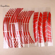 Kayaktion 21/18 Inch's For Reflective Motorcycle Wheel Stickers Hub Decal Rim Stripe (PVC Motorcycle