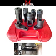 millionhardware - 7Pcs Auto Oxygen Sensor Sending Unit Socket Wrench Tools Kit Set 7/8" 27mm 29mm