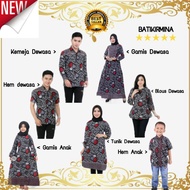 couple batik family; 124; batik tunic for women's batik 124; batik shirt for long sleeve batik 124; blous batik men