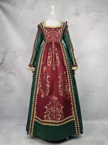 15th Century Borgia Costume Italian Renaissance Dress Tudor Queen Elizabethan Royal Court Vintage Ba