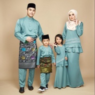 Set baju Raya sedondon suami isteri dan anak