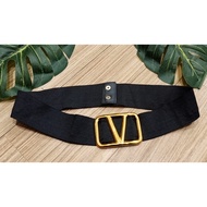 V Belt Belt/ Korean Belt/ Women's Rubber Belt/ GOLD V Belt/ Women's Belt/ V Buckle/