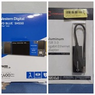 WD BLUE SN550 NVME SSD 1TB+外接網卡 運費優惠碼：WOMEN25
