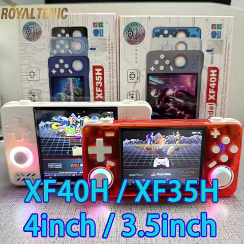 XF40H XF35H Pocket Video Player Retro Handheld Game Console 4" 3.5" IPS Screen 4000mAh 30+Emulators 