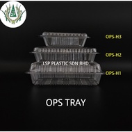 BENXON OPS-H1 Clear Plastic Tray / Bekas Kuih H1 (100pcs±)
