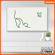 Mainland All-Inclusive Tv Cover Simple Modern 65-Inch 85-Inch Hanging Lcd Anti-Dust Elastic Printing