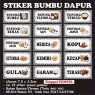 SPICE STICKERS CONTENTS 15 | SPICE LABEL | SEASONING NAME | VARIOUS SEASONINGS 7 X 3.5