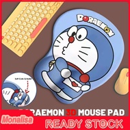 3d Mouse Pad Wrist Guard Cartoon Wrist Pad Doraemon Robot Cat Silicone Wrist Rest  -MON