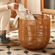 Imitation Rattan Waterproof Laundry Basket Dirty Clothes Storage Bin Bedroom Laundry Basket Bathroom