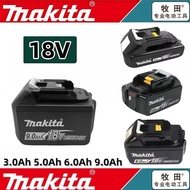 Original Makita Lithium Battery, 18V 3.0Ah 6.0Ah 9.0Ah Tool Battery BL1830B BL1850B BL1860B BL1840B 