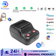 Free 3 rolls thermal printer mobile printer 58mm mesin print struk mini printer sticker resi USB+blu