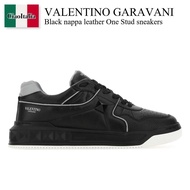 【数量限定・在庫限り・早い者勝ち！】 バレンチノ / Valentino Garavani Black Nappa Leather One Stud Sneakers / 3Y2S0E71NWN / 
