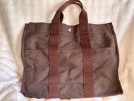 Hermès Herline linen handbag