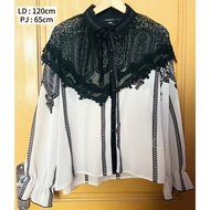 Baju Thrift Wanita Sisa Sortir Knit Crop Blouse Cardigan Sweeater Korean Style 1131