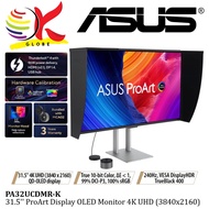 ASUS 31.5 Inch 240Hz PA32UCDMR-K 4K UHD 3840x2160 0.1ms Monitor QD-OLED Panel 99% DCI-P3 Thunderbolt