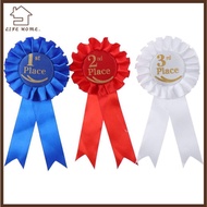 YELGIRL Rosette Ribbon, Recognition Ribbons Blue,Red,White Ribbon Award Set, Award Ribbons  Ribbon 1