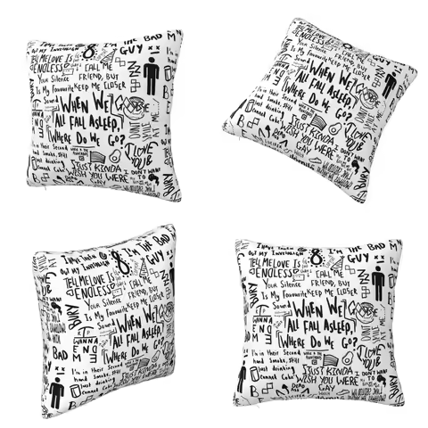 Billie Eilish Square Pillowcase Cushion Cover Pillow Case Throw Pillow Cover for Home Bedroom Car