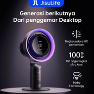 JISULIFE PRO3 TABLE FAN RECHARGEABLE STRONG WIND 10000MAH TURBO AIR PURE FAST CHARGING 18W LIGHTS AN