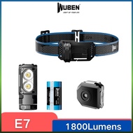 WUBEN E7 TYPE-C Recheargeable Headlamp 1800 lumens