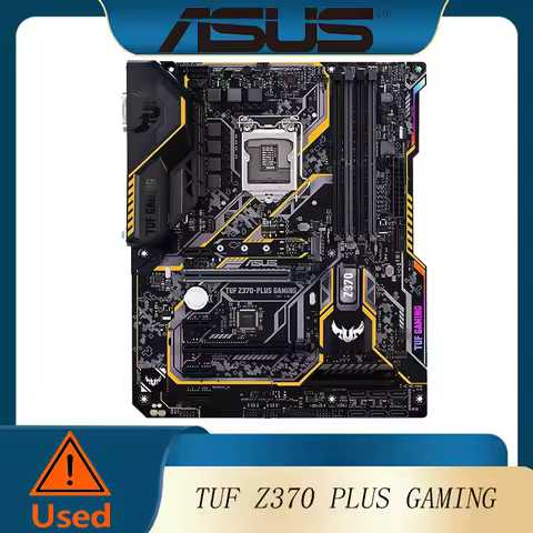 ASUS TUF Z370-Plus gaming LGA1151 DDR4 HDMI DVI M.2 Z370 ATX Motherboard with Gigabit LAN and USB 3.