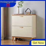 [48H Shipping] Nordic Style Ultra-Thin Flip Shoe Cabinet Simple Modern Entryway cm Home Entrance Cab