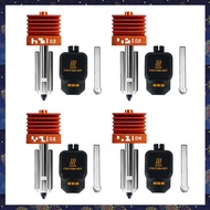 (F  Z)For  Lab P2S Hotend Kit- 4PCS Includes Hardened Steel Nozzles(0.2/0.4/0.6/0.8mm) for  Lab H2D 