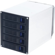 5 Bay Hot Swap Cage Removable Enclosure Hard Disk Enclosure Hot Swap Cage 5 x SATA 2.5/3.5" HDD or S