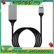 【】Type-C to -Compatible USB3.1 4K HDTV Cable for Android Phone to Connect TV Same Screen Device Cabl