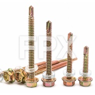 (100PCS)Text Screw Metal Wood- Text Screw- Self Drilling Screw Roof 1inch(25mm) to 3inches(75mm)