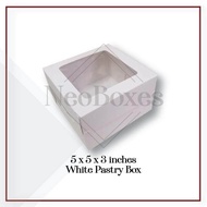 【packing shop] NeoBoxes 5x5x3 Pastry Box 20s