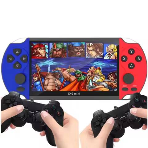 X40 Mini 6.5inch Screen Portable Handheld Game Console 32GB 5000 games for mega drive/snes support v