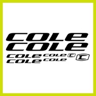 ◬ ➤ ➔ ◆ cole bike frame design vinyl cutout stickers