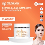 MEDGLOW CLINIC Platinum Brightening PDRN Salmon DNA Night Cream | Skincare Night Cream Whitening Nor