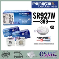 Renata 399 SR927W Battery Silver 1.55V Battery SWISS MADE (100% Genuine)