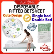 FASFONE 一次性床单 雙人 Disposable Bed Sheet Travel Lapik Tilam Single Double