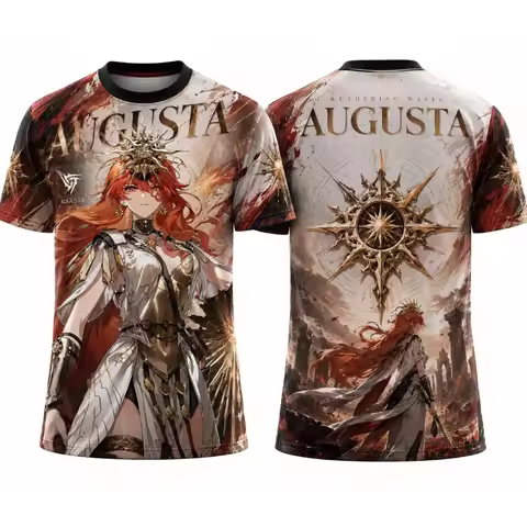 2026 Anime 3D Print Style Jersey TShirt Wuthering Waves Chisa Aemeath Augusta Phrolova Sigrika Soft 