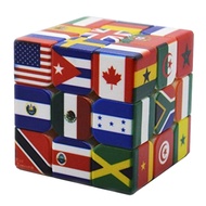 3x3x3 National Flags Cube 3×3 Professional National Flag 3×3 Cube Special Speed Puzzle Toy  Original