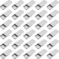 30 Pack Silver Metal Tin Containers, Rectangular Storage Box with Slide Lids, 0.43x2.36x1.34 inches,