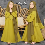 Gamis ANAK CANTIK/LUCU BANGET Asyifa Fashion Muslim Anak Usia 8-12 TahunDress Wanita / Dress Wanita Kekinian 2021 / Dress / Baju Wanita Pesta / Dress Korea / Korean Style / Pakaian Wanita Model Terbaru 2021 / Dress Manda