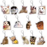 Emoji Cat Keychain Cute Cat Design, Creative, MEME Key Chain, Key Chain